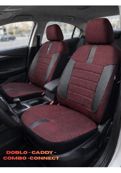 Dodge Se Nitro Jeep 2008 2+1 Ticari Aracınıza Uyum Sağlayan Oto Koltuk Kılıfı -bordo Ticari
