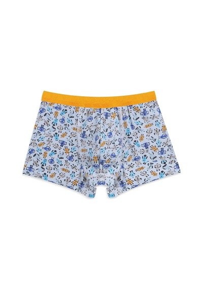 Koza İç Giyim Erkek Çocuk Pamuklu Uzay Baskılı 3'lü Boxer 3053 3053-18