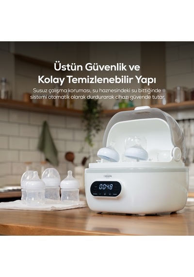 Buharlı Biberon Sterilizatörü Ve Kurutucu X1001