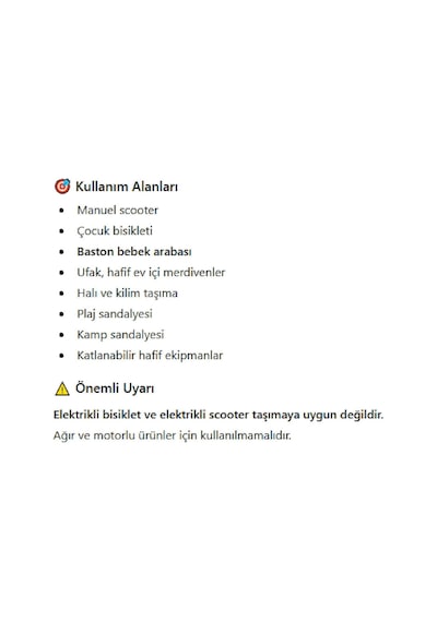 Çok Amaçlı Taşıma Kayışı Scooter Çocuk Bisikleti Plaj Ve Kamp Sandalyesi Taşıma Askısı Baston B
