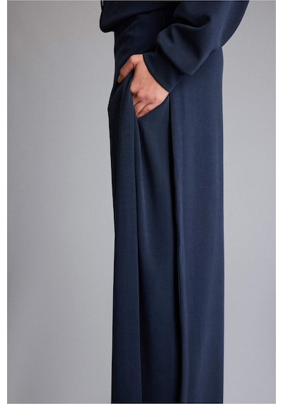 Defacto Wide Leg Cepli Geniş Paça Uzun Modal Sporcu Pantolon G6873ax25wnnv146 Lacivert-nv146