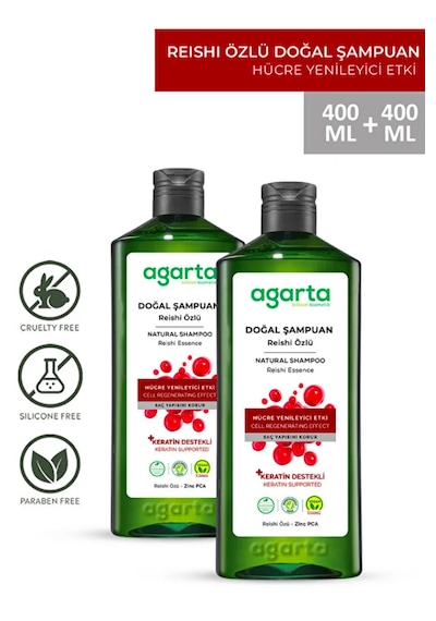 Agarta Reishi  Özlü Şampuan 2 x 400 ML