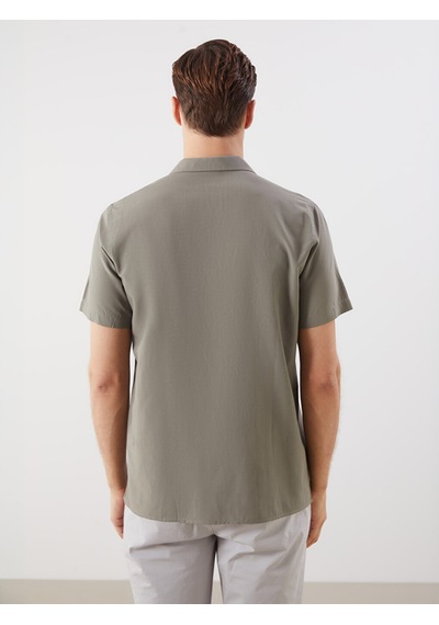 Lcwaıkıkı Classic Haki Regular Fit Modal Karışımlı Erkek Gömlek