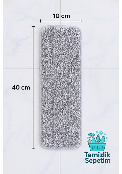 Spreyli Mop Seti +4 Yedek Mop, Portatif Cırt Cırtlı Mikrofiber Bezli