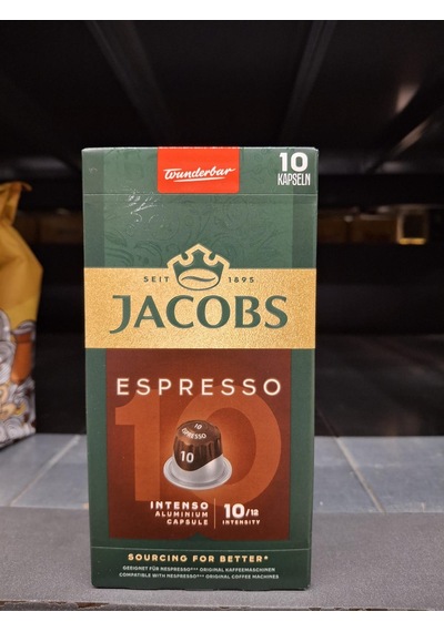 Jacobs Espresso 10 Intenso Nespresso Uyumlu Kapsül Kahve 10 Kapsül X 5 Adet Kapsül Kahve