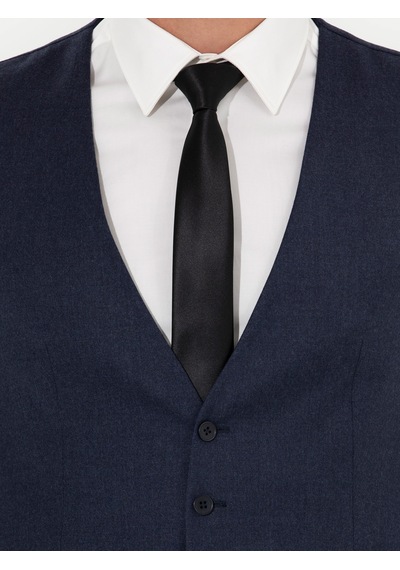 Cacharel Lacivert Slim Fit Yün Karışımlı Yelek