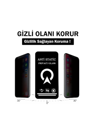 Apple iPhone 15 Uyumlu İle Tam Kaplayan Anti Statik Görünmez Safir Ekran Koruyucu Hayalet Cam