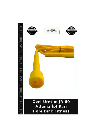 Özel Üretim Jr-60 Atlama İpi Sarı Hobi Dinç Fitness