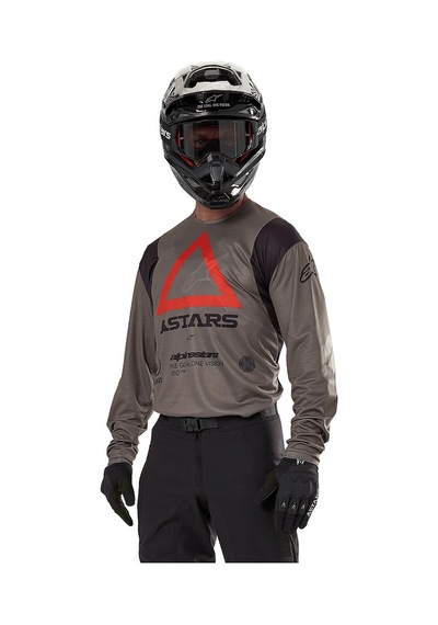 Alpinestars Techdura Off-road Enduro Motosiklet Jerseyi Kahverengi