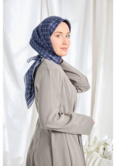 Silk Home %100 Twill İpek Eşarp S539 Lacivert