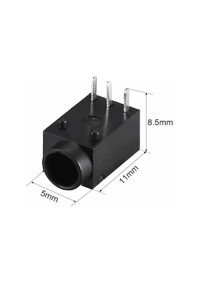 Dc-003A 1Mm Dişi Jack Şase 3 Pin