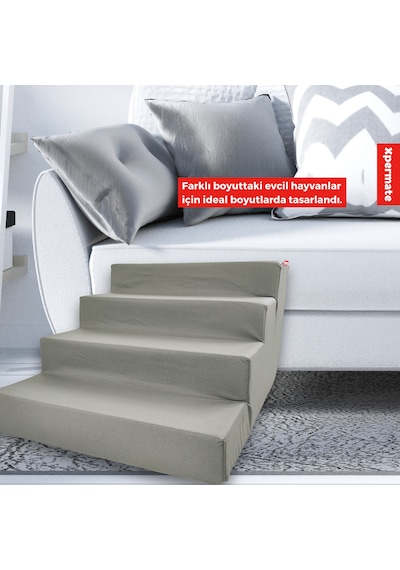 Xpermate 4 Basamaklı Evcil Hayvan Merdiveni 60 x 72 x 40 CM