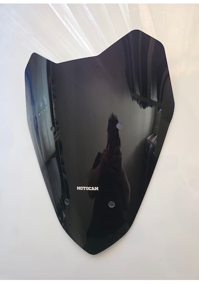 Motocam Küba Chia 125 Ön Cam 2023-2026 Model 40cm Siyah Renkli Sportif