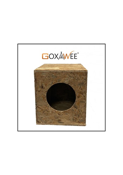 Goxawee Kedi Evi Dış Ortam Uygun Ahşap Kedi Evi Osb 34x32x26 Cm