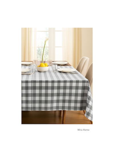 Mira Home Kareli Masa Örtüsü Sofra Bezi 160x220 Cm Rustik