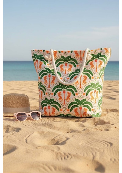 Rivaistanbul Tropical Tiger Plaj Çantası Çok Renkli
