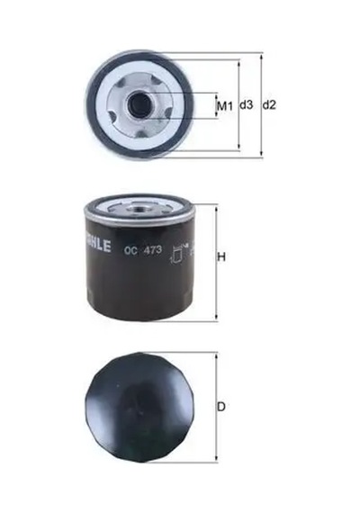 Mahle Oc473 Yag Filtresi 0005940898 0060504284 0060504569