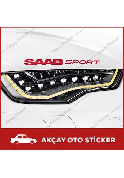 (2 Adet Set) Saab Sport Sticker Saab Oto Sticker Araba Sticker