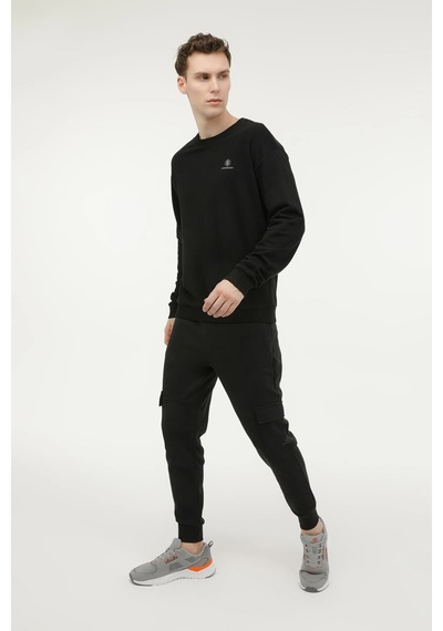 Lumberjack Sweatshirt Erkek Siyah Mb Sn75 C Neck Sw 000000000102696693