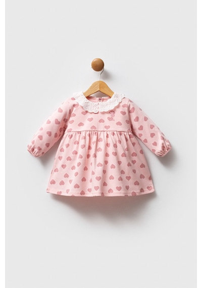 U.S. Polo Assn. Kız Bebek Pembe Elbise 5274-49015 Pembe