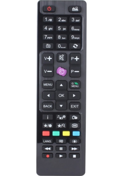 Finlux Uyumlu  Lcd Led Tv Kumandası Küçük Mor Tuşlu Finlux Uyumlu mor
