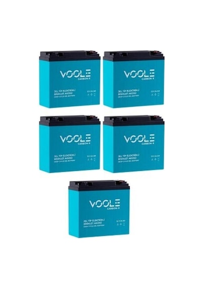 Tnl Voole 12v 24 Amper Dik Elektrikli Bisiklet Aküsü 5'lü Paket