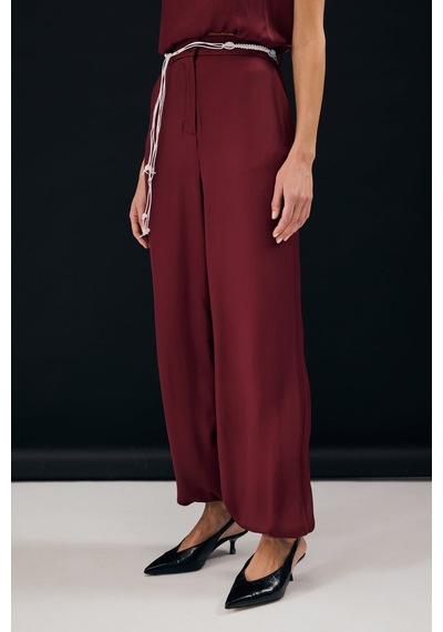Sateen Colin Pantolon - Bordo-137344