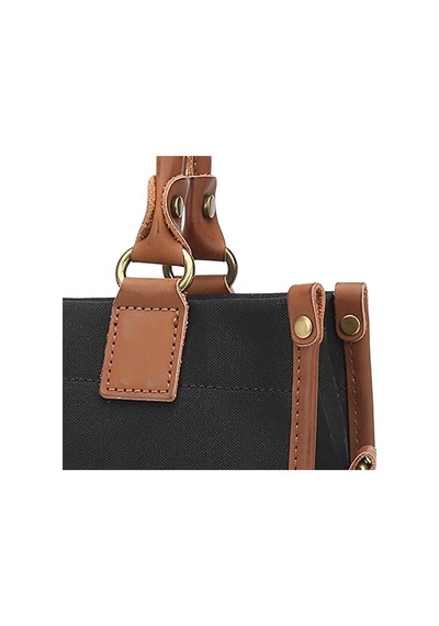 Kanvas Kumaş Kadın Çantası Elden Tutmalı Smart Bags 1333 Siyah