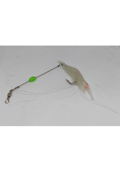 Karides Shrimp Sahte Balık Yemi Glow Kancalı 7.5 Cm 5.5 Gr