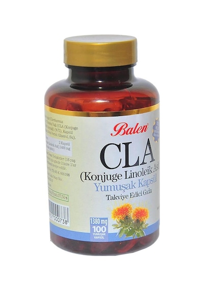 Balen Cla Konjuge Linoleik Asit Aspir Yağı Kapsülü 1380 MG x 100