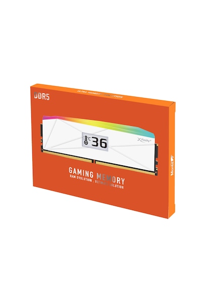 V-color Manta Xfinity+ Oled Argb Ddr5 32gb 2x16gb 6400mhz Cl32 Yerleşik Oled Ekran Intel Xmp Beyaz