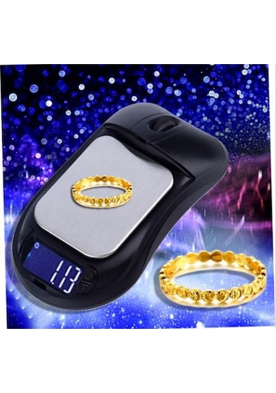 Dijital Hassas Terazi Tartı 200 Gram Kuyumcu Terazi Mouse Model
