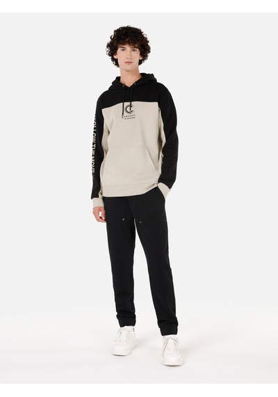 Colin's Colins Normal Kesim Kapüşonlu Baskılı Siyah Erkek Sweatshirt Cl1070813 Siyah