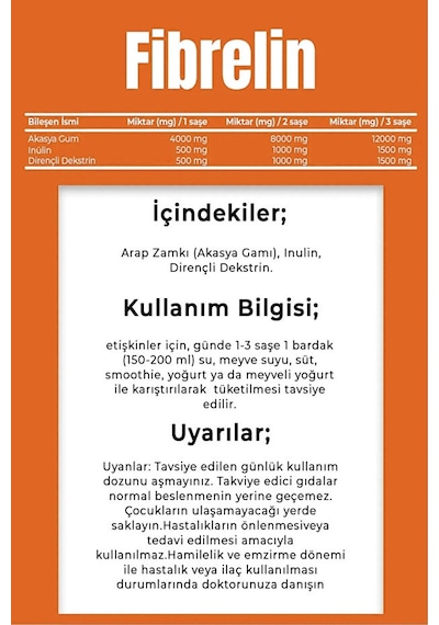 Vitisfera Fibrelin Akasya Gamı - Inülin - Dirençli Dekstrin Içeren Prebiyotik Kompleks 30 Saşe Vitisfera Fibrelin Akasya Gamı - Inülin - Dirençli Dekstrin Içeren Prebiyotik Kompleks 30 Saşe