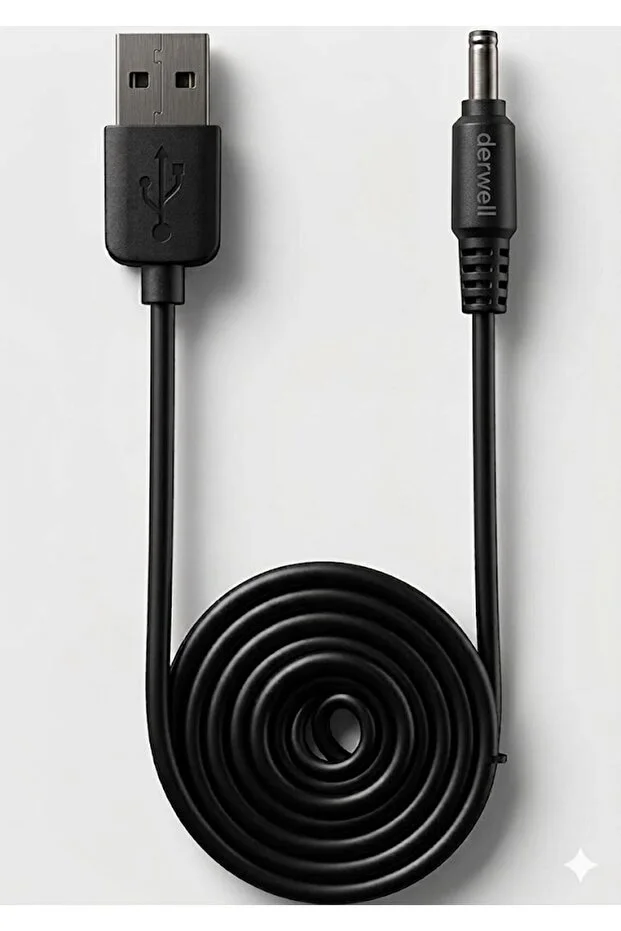 1 Metre 1mt Usb Hub Dc 3.5x1.35mm Güç Kablosu Usb Radyo Diş Fırçası Fan Masa Lambası Şarj Kablosu 1m