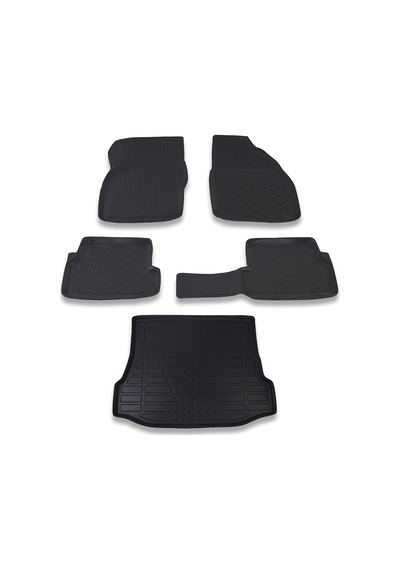 Ford Focus 1 Sedan 1998-2005 Paspas ve Bagaj Havuzu Seti Siyah