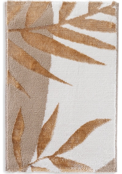 Schafer Home Floral 2 Li Pamuk Floş Banyo Paspası-gold Kahve - Krem