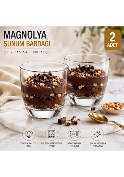 2 Li Tatlı Magnolya Sunum Bardağı 2 Li Set, Cam Lezzetli Ve Göz Alıcı Magnolia Bardağı, Trileçe, Tiramisu Ve Pasta Sunumları İçin Şık Servis Bardağı Özel Davetler Misafirlere İkram Ve Hediyelik Çok Renkli 2 Li Tatlı Magnolya Sunum Bardağı 2 Li Set, Cam Lezzetli Ve Göz Alıcı Magnolia Bardağı, Trileçe, Tiramisu Ve Pasta Sunumları İçin Şık Servis Bardağı Özel Davetler Misafirlere İkram Ve Hediyelik Çok Renkli