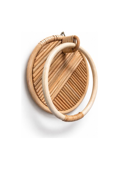 Bohem Rattan Banyo Havlu Askısı, Askılık, Iskandinav, Modern,