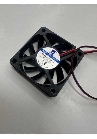 12 Volt 6 Cm 2 Pinli Fan 6x6x1 Cm 12 Volt Fan 1 Adet