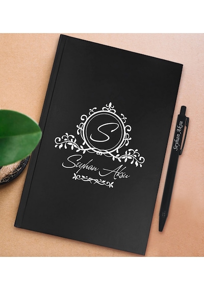 Bk Gift Kişiye Özel İsimli Siyah Sert Kapaklı Defter Ve Tükenmez Kalem Seti, Arkadaşa Hediye, Yeni İş Hediyesi, Doğum Günü Hediyesi-20