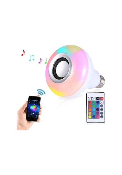 Uzaktan Kumandalı Bluetooth Hoparlör Rgb Led Ampul Speaker Uzaktan Kumandalı Bluetooth Hoparlör Rgb Led Ampul Speaker