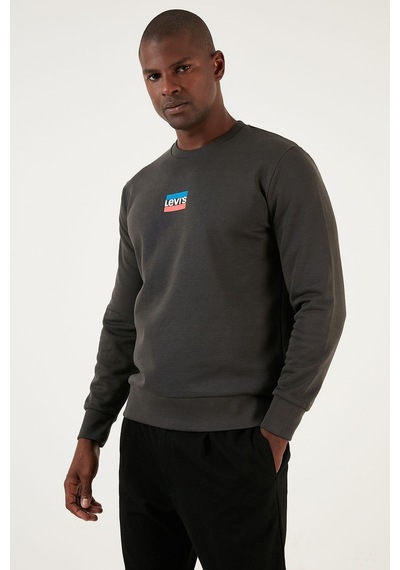 Levi's Erkek Pamuklu Regular Fit Bisiklet Yaka Sweat Erkek Sweatshirt - A2824 001