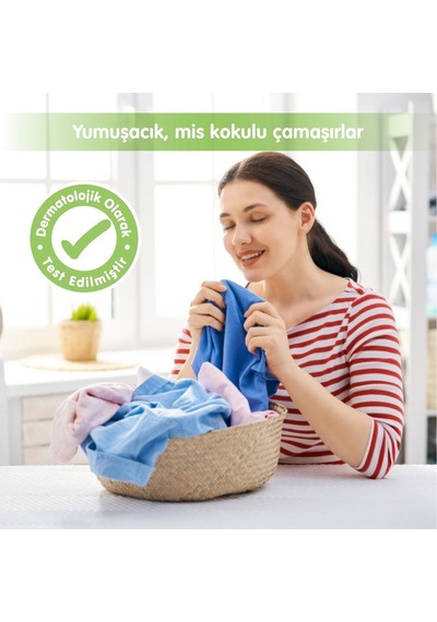 %100 Bitkisel Bazlı Konsantre Çamaşır Yumuşatıcısı 1500 Ml Doğal İçeriklerle 60 Yıkama Tekli