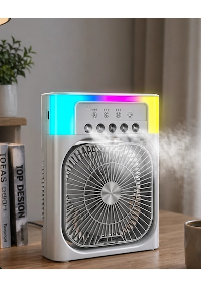 Hubrendy Tekno Masaüstü Klima Fan Usb Girişli Su Hazneli Sessiz Soğutucu