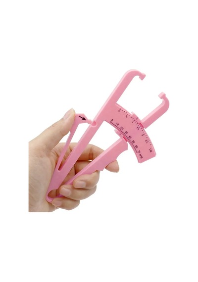 Fitness Için Vücut Plastik Skinfold, Yağ Ölçer,yağ Kaliper, Caliper 17 Cm Pembe