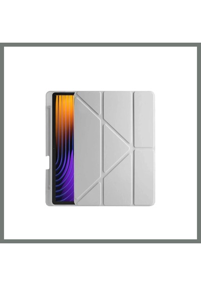 Bezos Pad 7 Pro Kılıf Kalemlikli Mars Tablet Kılıfı - Gri Mmbz