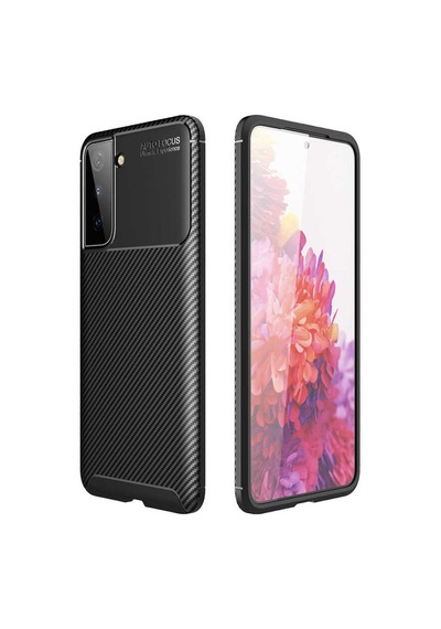 Samsung Uyumlu Galaxy S21 Kilif Karbon Silikon Case 389459953