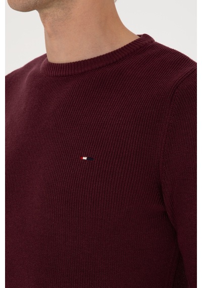 U.S. Polo Assn. Erkek Slim Fit Bisiklet Yaka Bordo Basic Kazak 50313667-VR177 U.S. Polo Assn. Erkek Slim Fit Bisiklet Yaka Bordo Basic Kazak 50313667-VR177