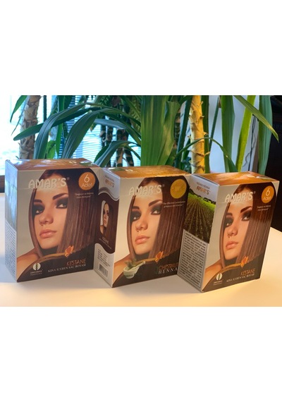 Amars Henna Kına İçeren Saç Boyası 3 x 6'lı